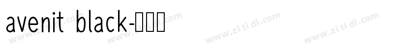 avenit black字体转换 avenit black字体转换